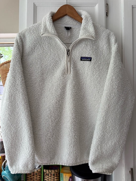 Patagonia Tops - Patagonia Womens Ivory Sherpa 1/4-Zip Pullover Sweater